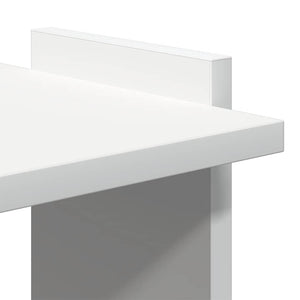 Bücherregal Weiß, 3 Böden, 60x120 cm