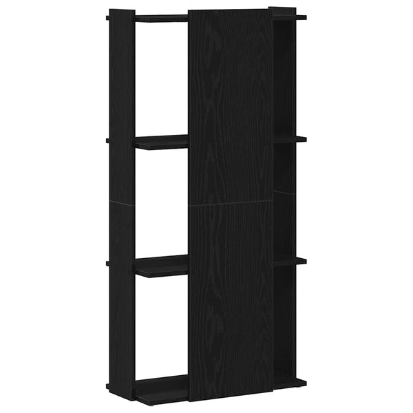 Schwarzes Bücherregal mit 3 Böden