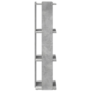 vidaXL Bibliothèque à 3 étagères gris béton 60x30x120 cm en bois d'ingénierie