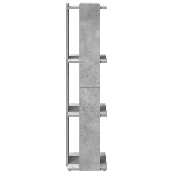 vidaXL Bibliothèque à 3 étagères gris béton 60x30x120 cm en bois d'ingénierie