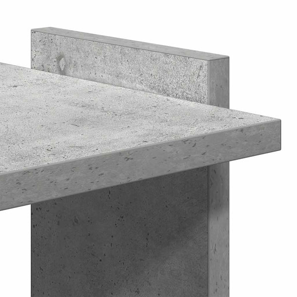 vidaXL Bibliothèque à 3 étagères gris béton 60x30x120 cm en bois d'ingénierie