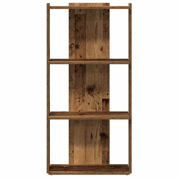 Bücherregal 3 Böden Altholz-Optik
