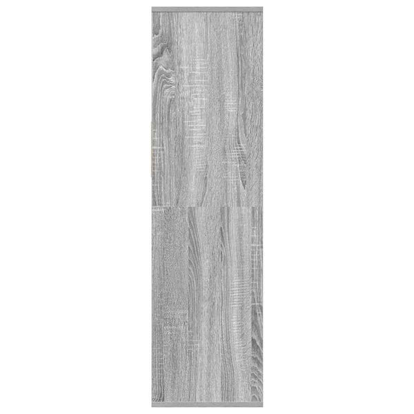 Bücherregal Grau Sonoma 34x31x112 cm