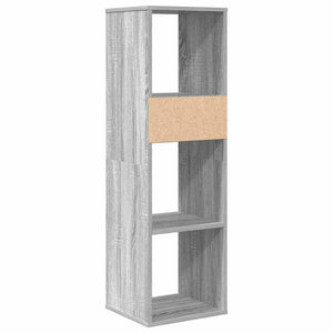 Bücherregal Grau Sonoma 34x31x112 cm
