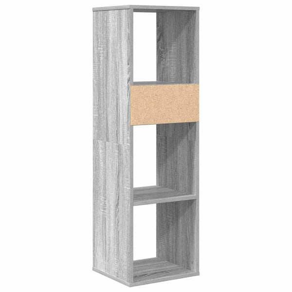 Bücherregal Grau Sonoma 34x31x112 cm
