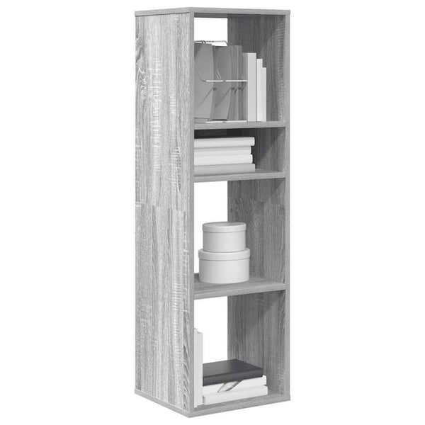 Bücherregal Grau Sonoma 34x31x112 cm