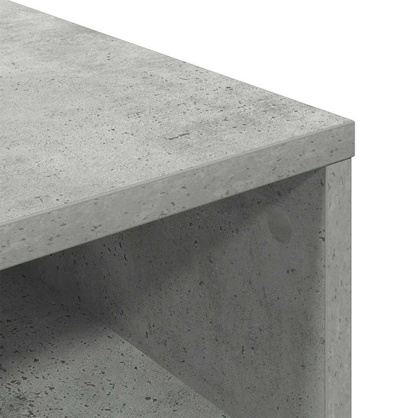 Betongraues Bücherregal 34x31x80 cm