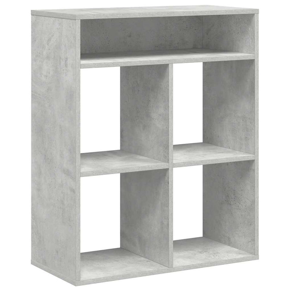 vidaXL Bookcase Concrete Gray 66x31x80 cm Engineered Wood
