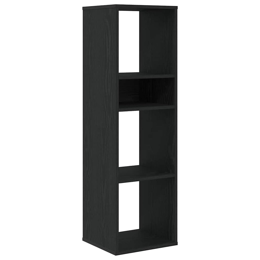 vidaXL Bookcase Black 34x31x112 cm Engineered Wood