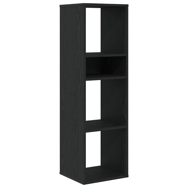 Schwarzes Bücherregal 34x31x112 cm