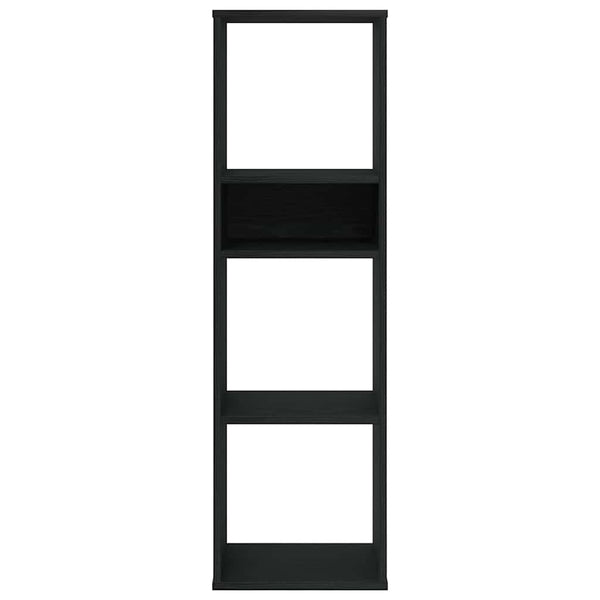 Schwarzes Bücherregal 34x31x112 cm