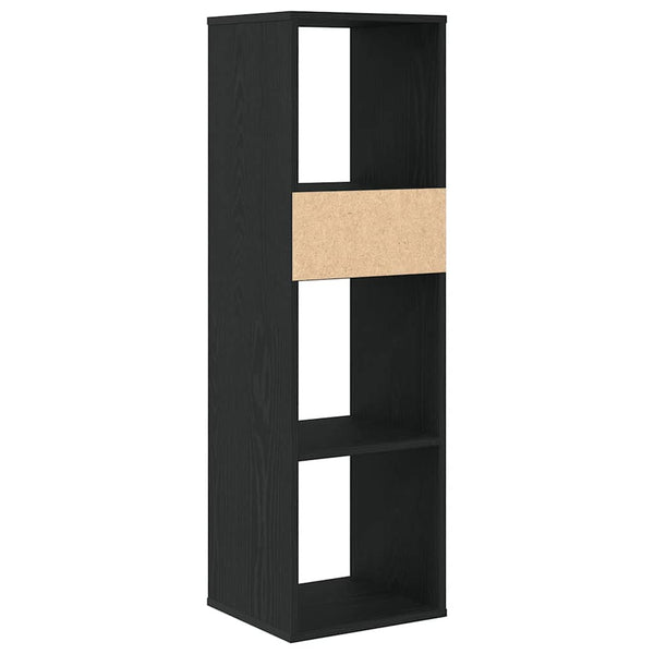 Schwarzes Bücherregal 34x31x112 cm