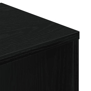 Schwarzes Bücherregal 34x31x112 cm