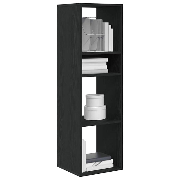 Schwarzes Bücherregal 34x31x112 cm