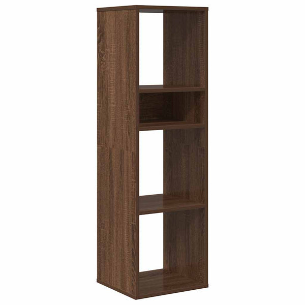 Bücherregal Braun Eichenoptik 112 cm Hoch