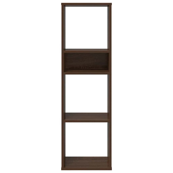 Bücherregal Braun Eichenoptik 112 cm Hoch