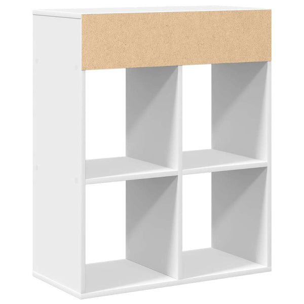 Weißes Bücherregal 66x31x80 cm