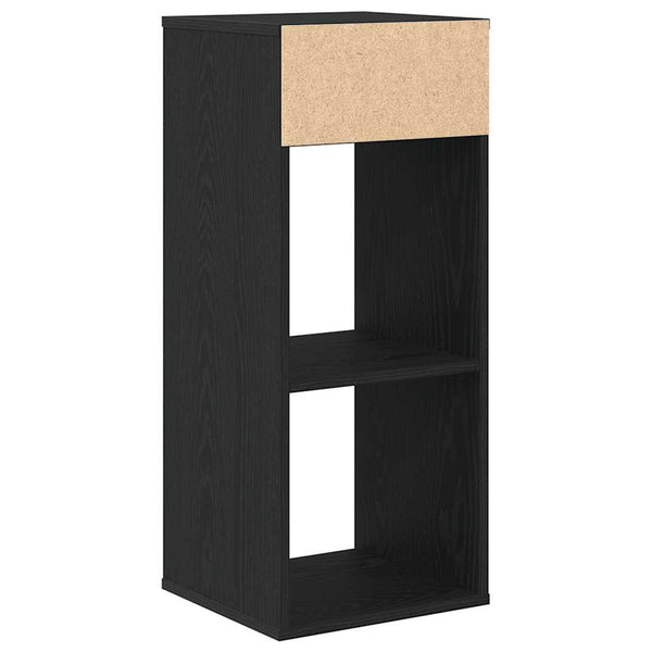 Schwarzes Bücherregal 34x31x80 cm