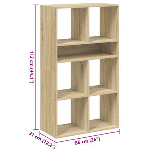 Bücherregal Sonoma Eiche 66x31x112 cm