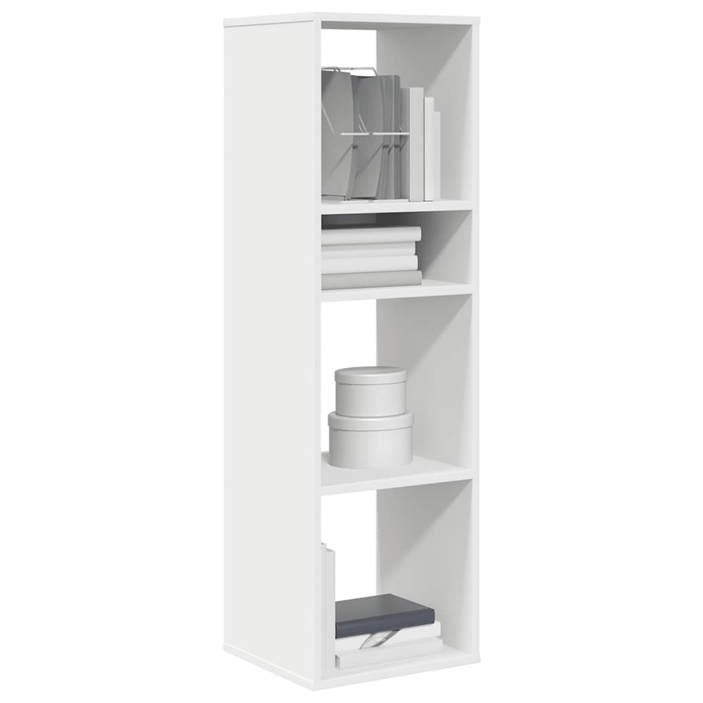 Weißes Bücherregal 34x31x112 cm