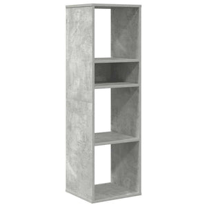 Betongraues Bücherregal, 34x31x112 cm