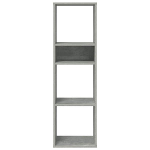 Betongraues Bücherregal, 34x31x112 cm