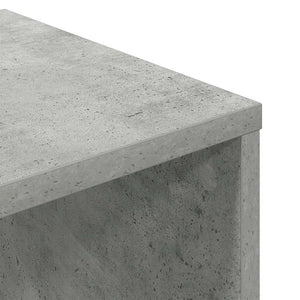Betongraues Bücherregal, 34x31x112 cm