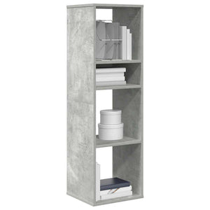 Betongraues Bücherregal, 34x31x112 cm