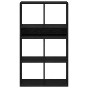 Schwarzes Bücherregal 66x31x112 cm
