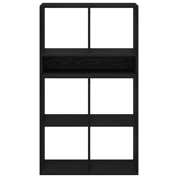 Schwarzes Bücherregal 66x31x112 cm