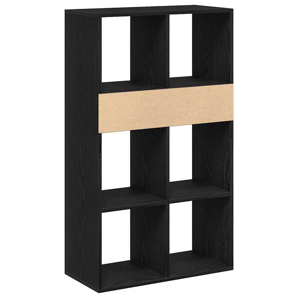 Schwarzes Bücherregal 66x31x112 cm