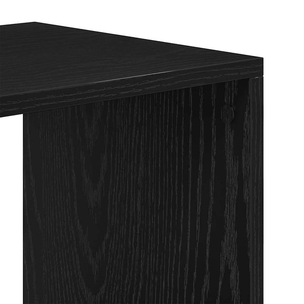 Schwarzes Bücherregal 66x31x112 cm
