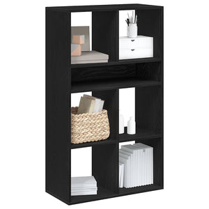Schwarzes Bücherregal 66x31x112 cm