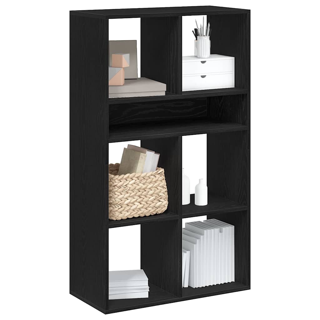 Schwarzes Bücherregal 66x31x112 cm