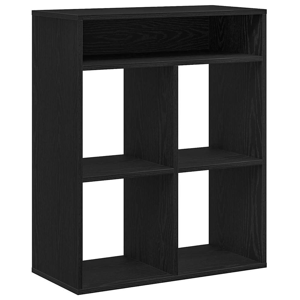 vidaXL Bookcase Black 66x31x80 cm Engineered Wood