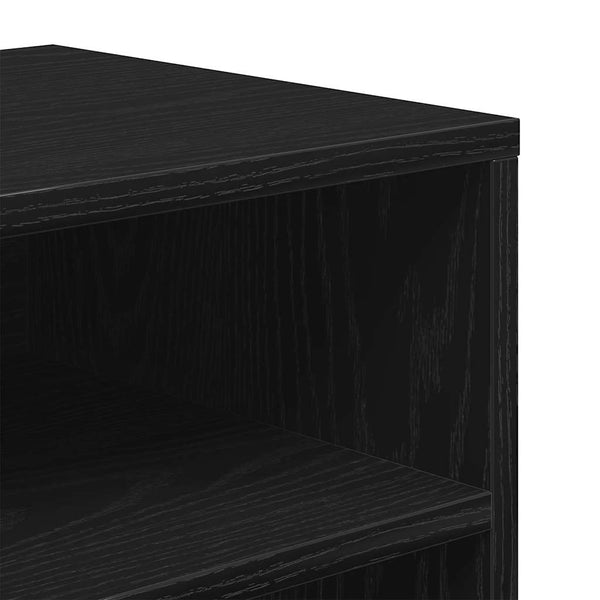 Schwarzes Bücherregal, 66x31x80 cm