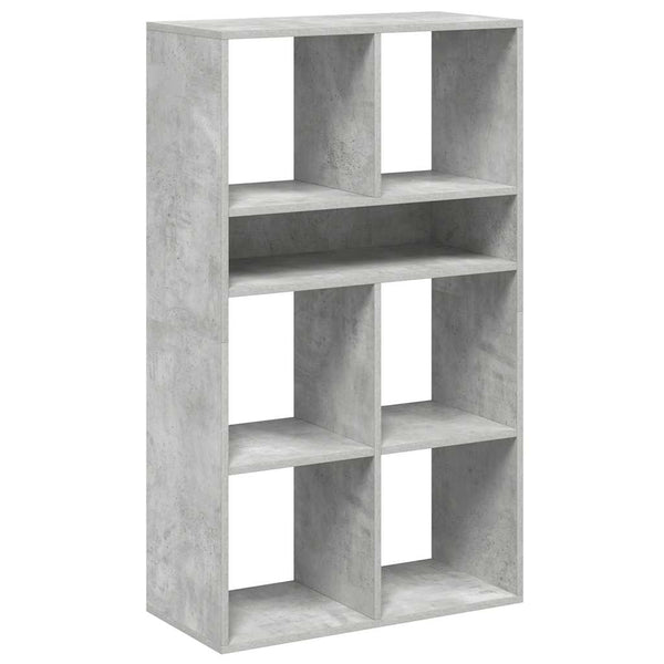 Betongraues Bücherregal, 66x31x112 cm