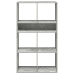Betongraues Bücherregal, 66x31x112 cm