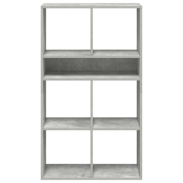 Betongraues Bücherregal, 66x31x112 cm