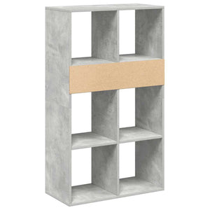 Betongraues Bücherregal, 66x31x112 cm