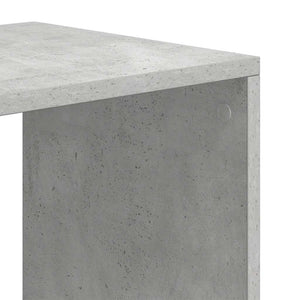 Betongraues Bücherregal, 66x31x112 cm