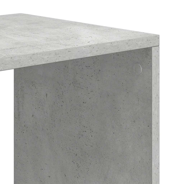 Betongraues Bücherregal, 66x31x112 cm