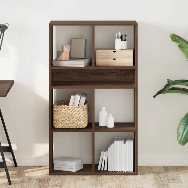 Bücherregal Braun Eichenoptik 66x31x112 cm