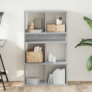 Bücherregal Grau Sonoma 66x31x112 cm