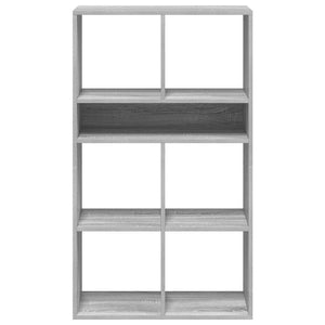 Bücherregal Grau Sonoma 66x31x112 cm