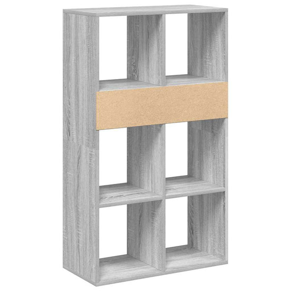 Bücherregal Grau Sonoma 66x31x112 cm