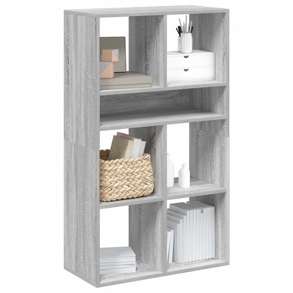 Bücherregal Grau Sonoma 66x31x112 cm