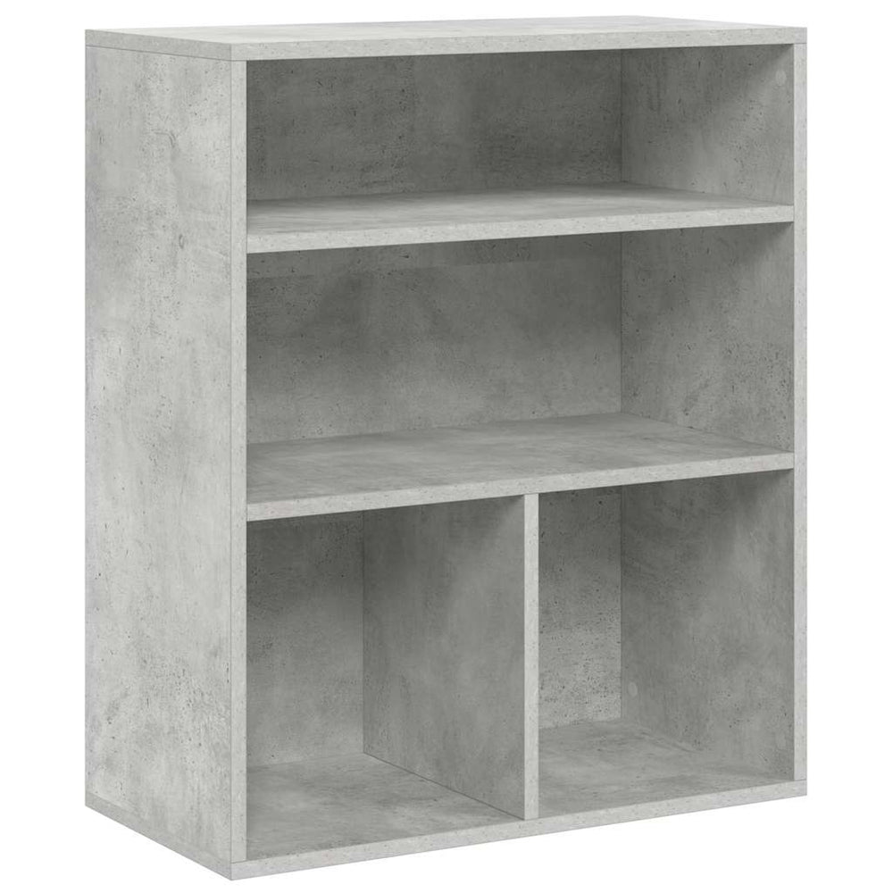 vidaXL Bookcase Concrete Grey 60x30x71.5 cm Engineered Wood
