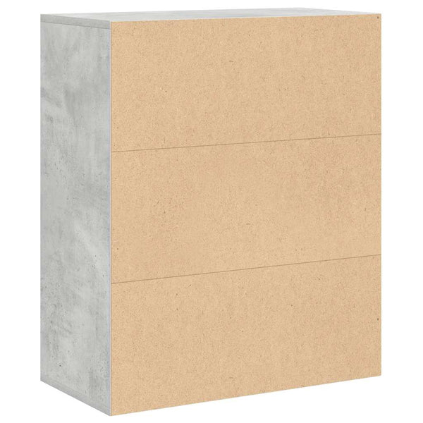Bücherregal Betongrau 60x30x71,5 cm