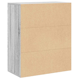 Bücherregal Grau Sonoma 60 cm